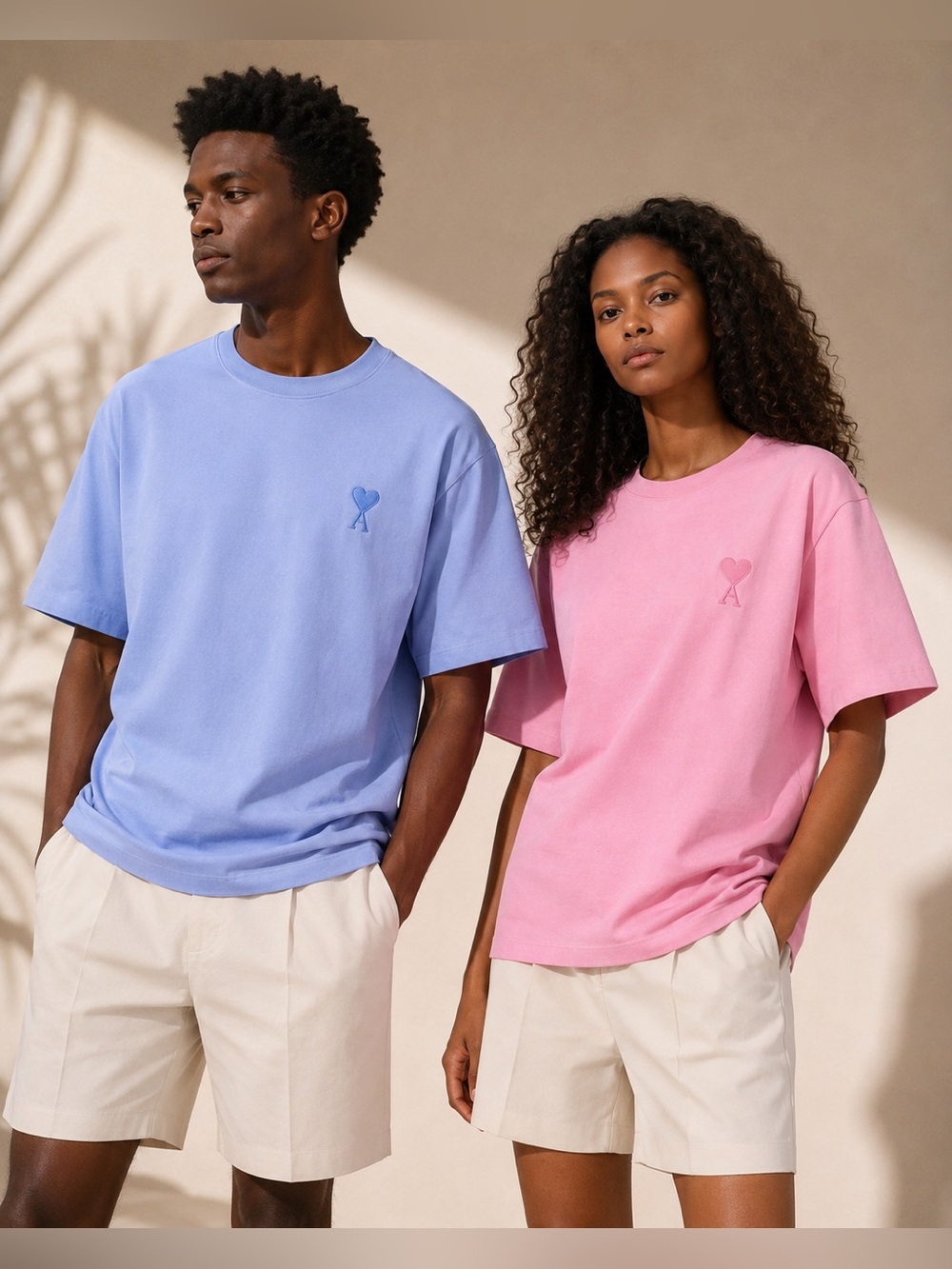 AMI Paris 2-Pack T-Shirts XXL Unisex – Ami de Coeur Embroidered